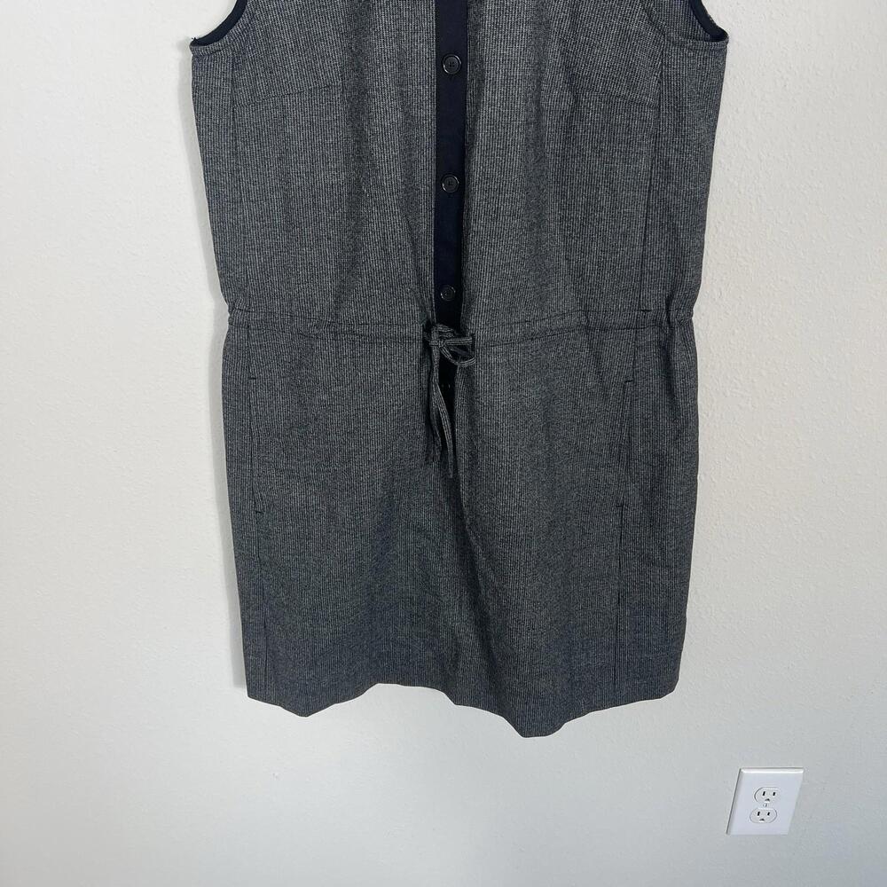 NWT J. Crew Dress Sheath Gray Wool Buttons Classic Career Minimalist Womens XS - Picture 3 of 7